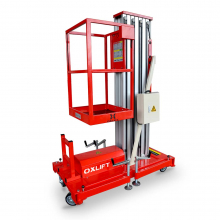 Телескопический Одномачтовый Подъемник сетевой ZX-1-080 OXLIFT 8 м 125 кг