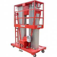Телескопический Двухмачтовый Подъемник сетевой ZX-2-120 OXLIFT 12 м 200 кг