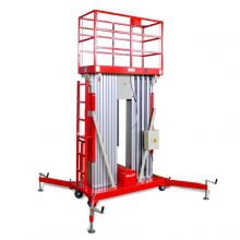 Телескопический Двухмачтовый Подъемник сетевой ZX-2-140 OXLIFT 14 м 200 кг