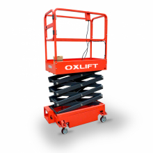 Несамоходный подъемник OXLIFT QX-030-030 DC ножничного типа с питанием от аккумулятора 3000 мм 300 кг